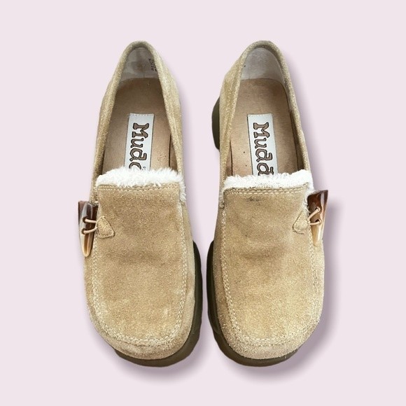 Tan Suede Women's Loafers - Picture 3 of 10
